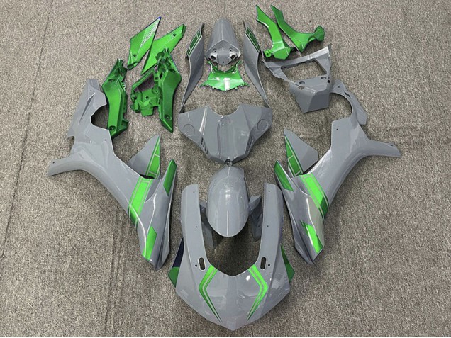 Acentos En Gris & Verde Nardo 15-19 R1 Carenado Moto Acentos En Gris & Verde Nardo 15-19 R1 Carenado Moto