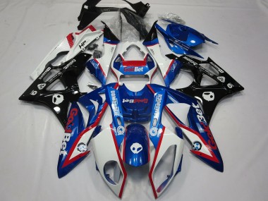 Alienígena Azul & Blanco 09-14 S1000RR Carenado Moto