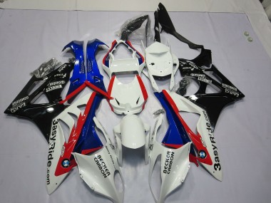 Alienígena Azul & Blanco 09-14 S1000RR Carenado Moto