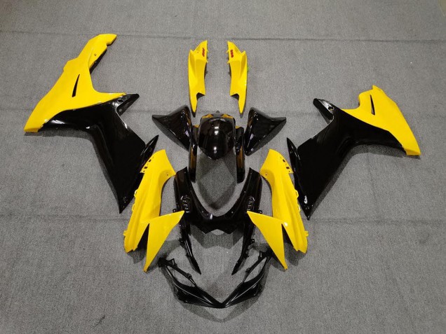 Amarillo Brillante & Negro 11-24 GSXR 600-750 Carenado Moto Amarillo Brillante & Negro 11-24 GSXR 600-750 Carenado Moto