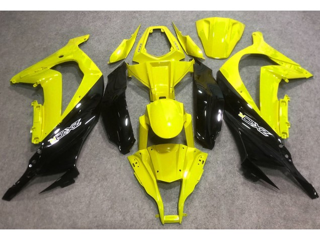 Amarillo Brillante & Negro 16-19 ZX10R Carenado Moto Amarillo Brillante & Negro 16-19 ZX10R Carenado Moto