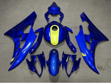 Azul Brillante & Amarillo De Alta Visibilidad 06-07 R6 Carenado Moto