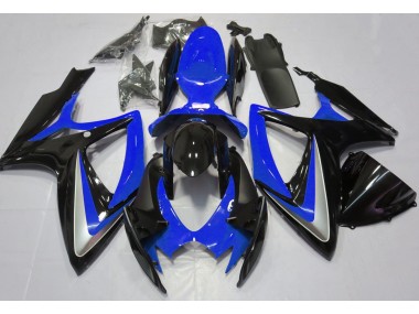 Azul Brillante Descolorido 06-07 GSXR 600-750 Carenado Moto