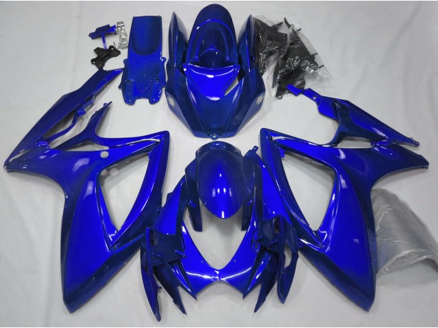 Azul Brillante Liso 06-07 GSXR 600-750 Carenado Moto