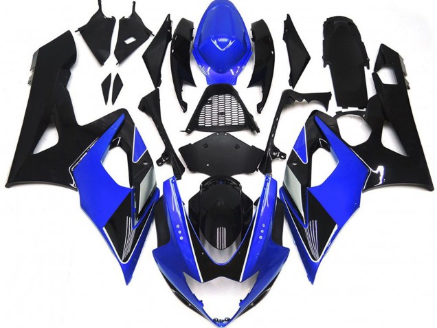 Azul Brillante & Negro 05-06 GSXR 1000 Carenado Moto Azul Brillante & Negro 05-06 GSXR 1000 Carenado Moto