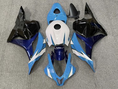 Azul Claro & Blanco 09-12 CBR600RR Carenado Moto