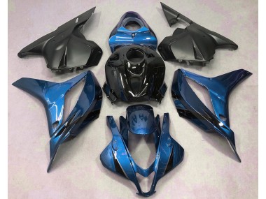 Azul Claro Con Negro 09-12 CBR600RR Carenado Moto