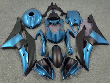 Azul Eléctrico & Negro Mate 08-16 R6 Carenado Moto