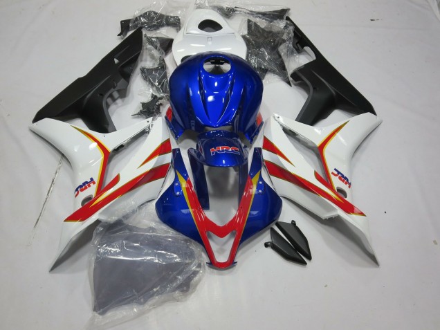 Azul Intenso Blanco & Rojo HRC 07-08 CBR600RR Carenado Moto Azul Intenso Blanco & Rojo HRC 07-08 CBR600RR Carenado Moto