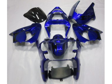 Azúl Metálico 00-02 ZX6R Carenado Moto