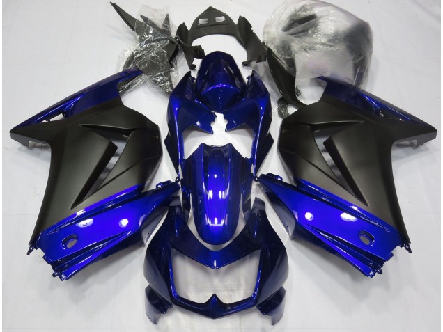 Azul & Negro Mate 08-12 Ninja 250 Carenado Moto Azul & Negro Mate 08-12 Ninja 250 Carenado Moto