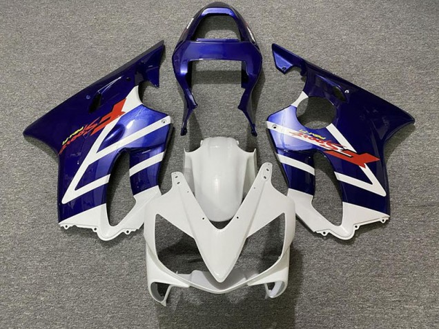Azul Profundo & Blanco 01-03 CBR600 F4i Carenado Moto Azul Profundo & Blanco 01-03 CBR600 F4i Carenado Moto