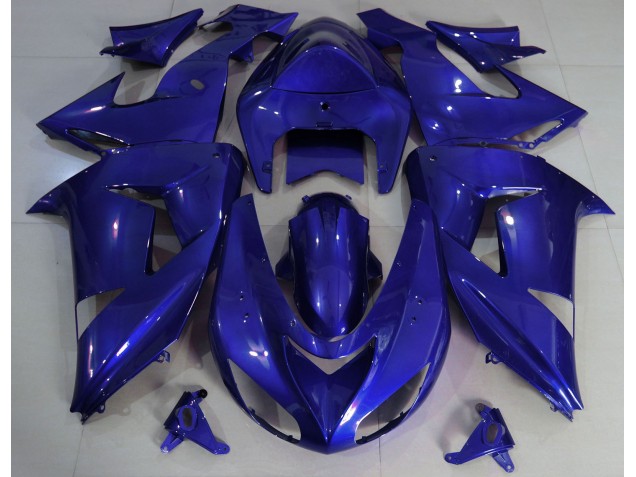 Azul Profundo Liso 06-07 ZX10R Carenado Moto Azul Profundo Liso 06-07 ZX10R Carenado Moto