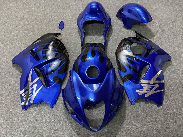 Azul Profundo & Negro 97-07 GSXR 1300 Carenado Moto