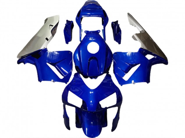 Azul Profundo & Plata 03-04 CBR600RR Carenado Moto Azul Profundo & Plata 03-04 CBR600RR Carenado Moto