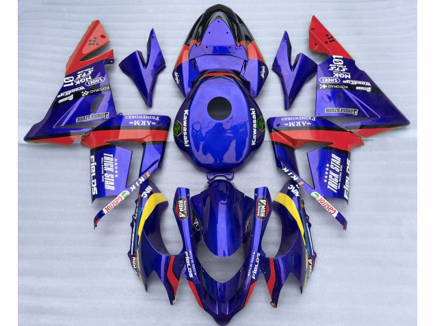 Azul & Rojo Trickstar 04-05 ZX10R Carenado Moto Azul & Rojo Trickstar 04-05 ZX10R Carenado Moto