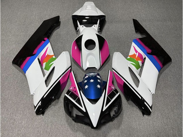Bandera Rosa & Azul 04-05 CBR1000RR Carenado Moto Bandera Rosa & Azul 04-05 CBR1000RR Carenado Moto