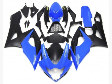 Bases En Azul Claro Brillante & Negro Mate 05-06 GSXR 1000 Carenado Moto
