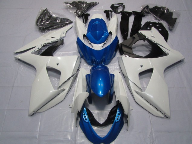 Blanco & Azul 09-16 GSXR 1000 Carenado Moto Blanco & Azul 09-16 GSXR 1000 Carenado Moto