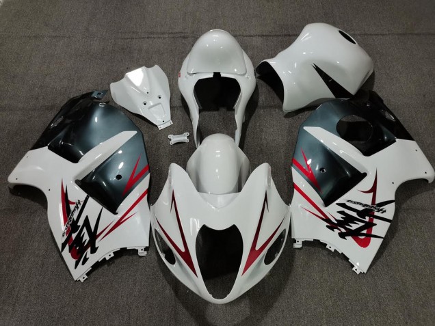 Blanco Azul Claro & Rojo 97-07 GSXR 1300 Carenado Moto Blanco Azul Claro & Rojo 97-07 GSXR 1300 Carenado Moto