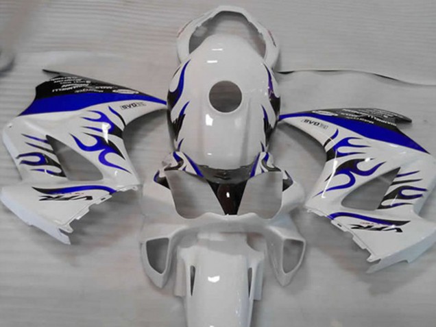 Blanco Azul Llama 02-12 VFR800 Carenado Moto Blanco Azul Llama 02-12 VFR800 Carenado Moto