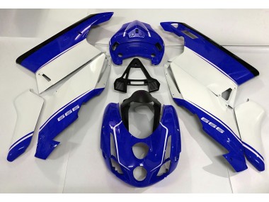 Blanco Azul & Negro 03-04 Ducati 749 999 Carenado Moto