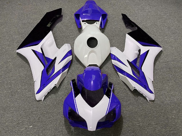 Blanco Azul Oscuro & Negro Brillante 04-05 CBR1000RR Carenado Moto