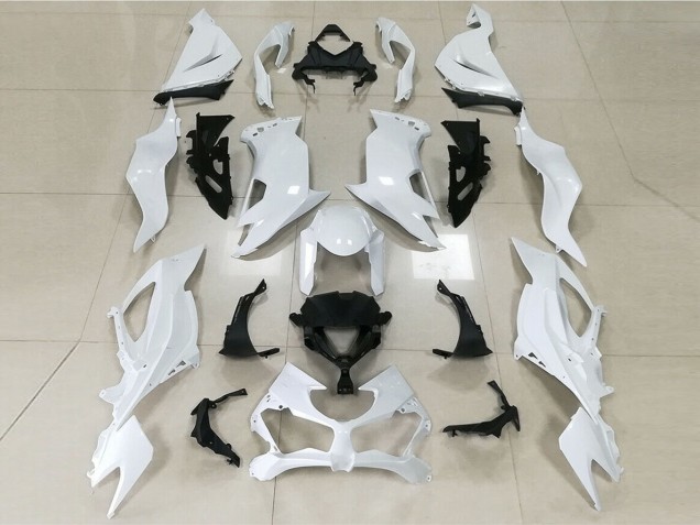 Blanco Brillante 19-23 ZX6R Carenado Moto Blanco Brillante 19-23 ZX6R Carenado Moto