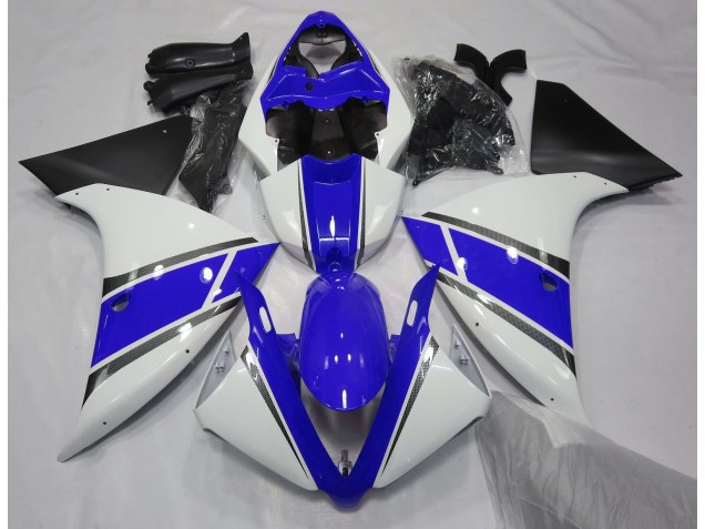 Blanco Brillante & Azul 09-11 R1 Carenado Moto Blanco Brillante & Azul 09-11 R1 Carenado Moto