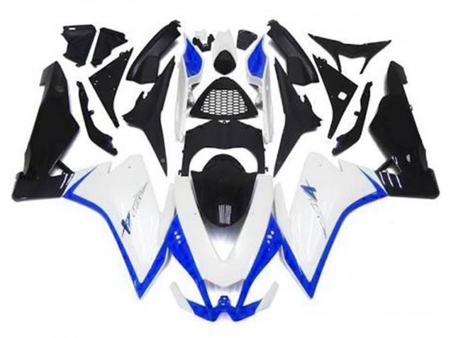 Blanco Brillante & Azul 10-15 RSV4 1000 Carenado Moto