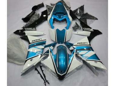 Blanco Brillante & Azul Claro 07-08 R1 Carenado Moto