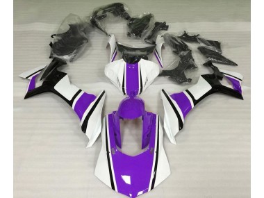 Blanco Brillante Morado & Negro 15-19 R1 Carenado Moto