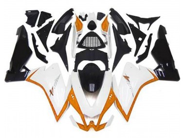 Blanco Brillante & Naranja 10-15 RSV4 1000 Carenado Moto