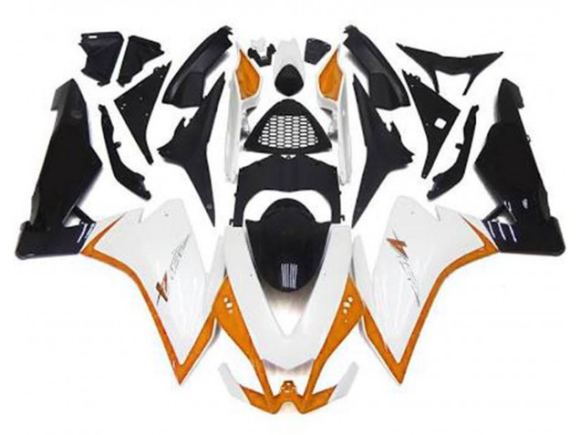 Blanco Brillante & Naranja 10-15 RSV4 1000 Carenado Moto Blanco Brillante & Naranja 10-15 RSV4 1000 Carenado Moto