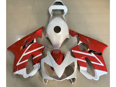 Blanco Brillante & Rojo 01-03 CBR600 F4i Carenado Moto