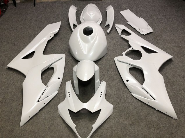 Blanco Brillo Liso 05-06 GSXR 1000 Carenado Moto Blanco Brillo Liso 05-06 GSXR 1000 Carenado Moto