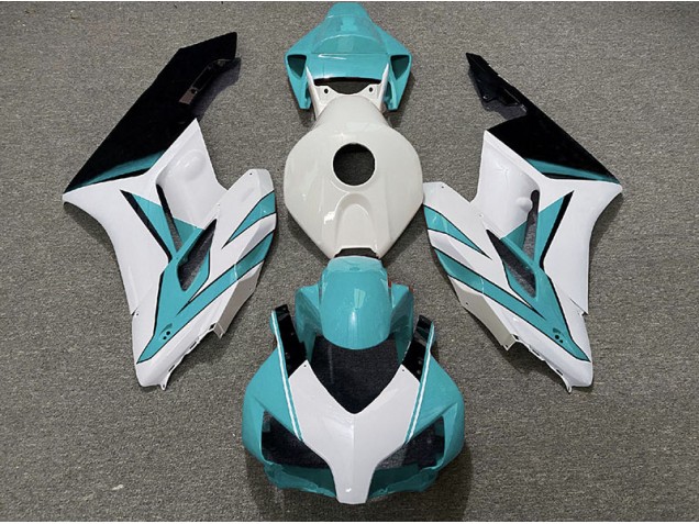 Blanco Cian & Negro Brillante 04-05 CBR1000RR Carenado Moto Blanco Cian & Negro Brillante 04-05 CBR1000RR Carenado Moto