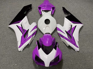 Blanco Morado & Negro Brillante 04-05 CBR1000RR Carenado Moto