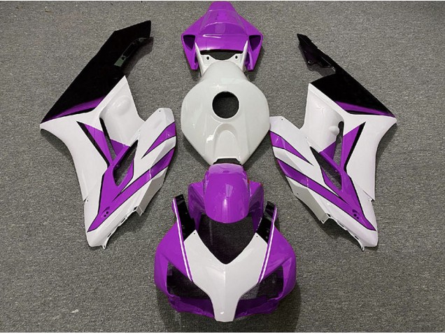 Blanco Morado & Negro Brillante 04-05 CBR1000RR Carenado Moto