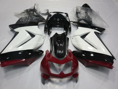 Blanco Rojo & Negro 08-12 Ninja 250 Carenado Moto