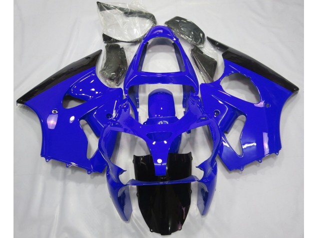 Brillante Azul & Negro 00-02 ZX6R Carenado Moto Brillante Azul & Negro 00-02 ZX6R Carenado Moto