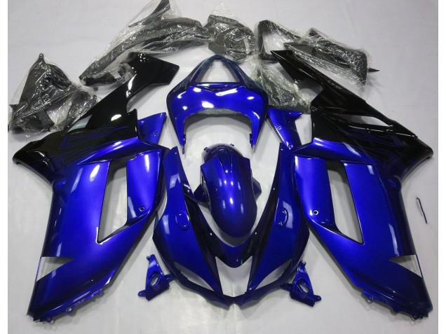 Brillante Azul & Negro 07-08 ZX6R Carenado Moto Brillante Azul & Negro 07-08 ZX6R Carenado Moto