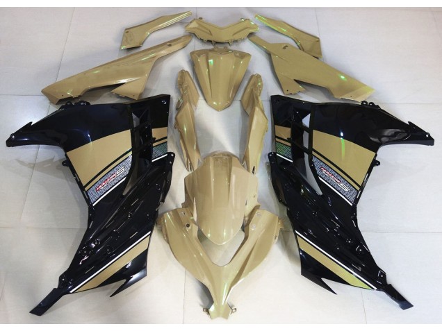 Bronceado Del Desierto & Negro 13-18 Ninja 300 Carenado Moto Bronceado Del Desierto & Negro 13-18 Ninja 300 Carenado Moto