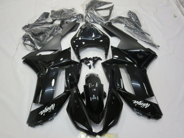Calcomanía Blanca & Negra Brillante 07-08 ZX6R Carenado Moto Calcomanía Blanca & Negra Brillante 07-08 ZX6R Carenado Moto