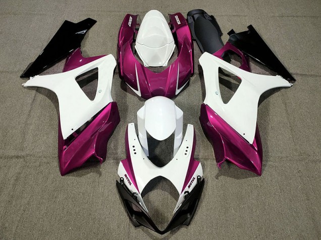 Diseño Personalizado Rosa 07-08 GSXR 1000 Carenado Moto Diseño Personalizado Rosa 07-08 GSXR 1000 Carenado Moto