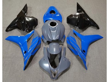 Doble Azul Sobre Gris 09-12 CBR600RR Carenado Moto
