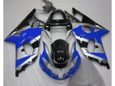 Estilo Azul Plateado OEM 00-02 GSXR 1000 Carenado Moto