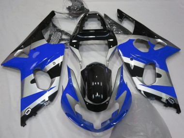 Estilo Azul Plateado OEM 00-02 GSXR 1000 Carenado Moto
