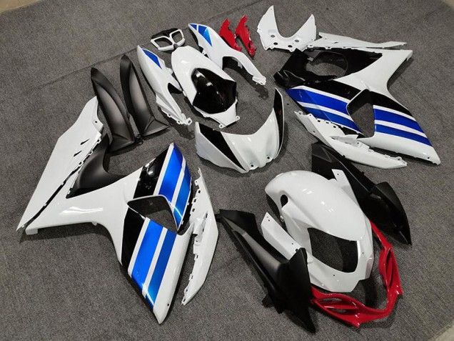 Estilo Blanco Azul & Rojo 09-16 GSXR 1000 Carenado Moto Estilo Blanco Azul & Rojo 09-16 GSXR 1000 Carenado Moto