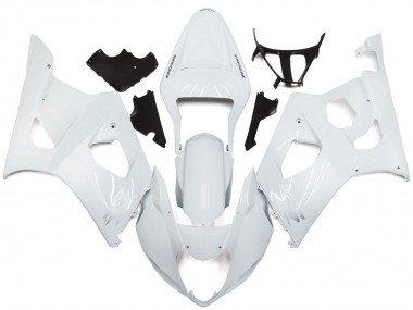 Estilo Blanco Liso Brillante 03-04 GSXR 1000 Carenado Moto